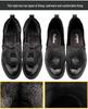 Trendy Men's High-Top Cowhide Leather Sneakers In Korean Style, Plus Size 48