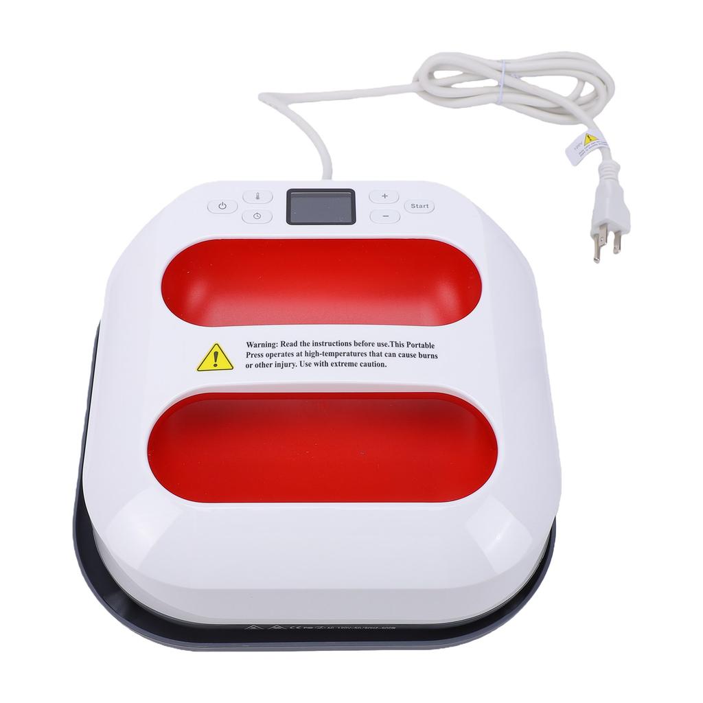 Heat Press 9x9 Inch Automatic Press Fast Uniform Heating Handheld Heat Transfer Machine for Craft Clothing