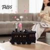 Large Capacity Desktop Humidifier Vintage Steam Train Aroma Diffuser, 300ml Ultrasonic Cool Mist with Dual Decorative Fragrance Machine for Office LED