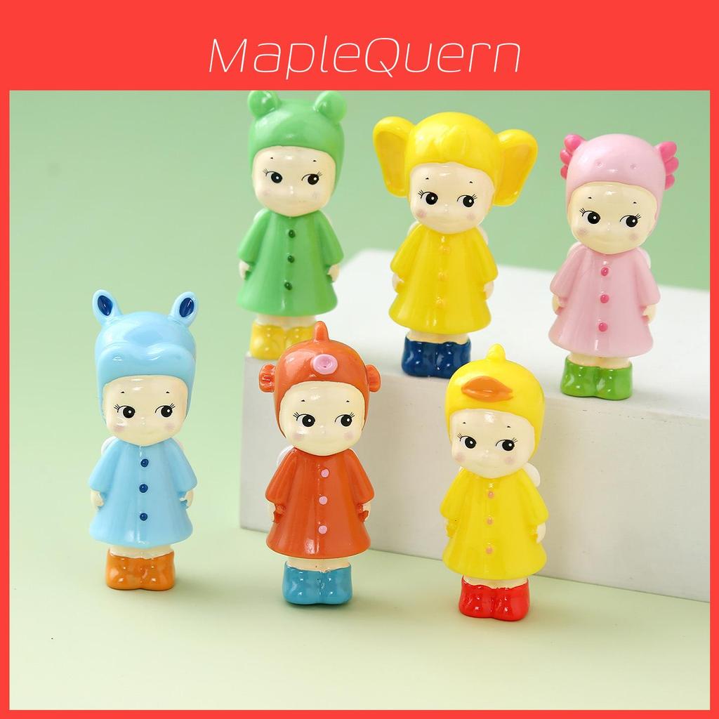 Resin Raincoat Doll Collectible Toy For Kids And Creative Decor