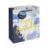 Eurowrap Watercolour Happy Birthday Gift Bag (Pack of 6)