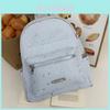 Starry Embroidered Canvas Backpack For Girls With Large Capacity And Daily Use