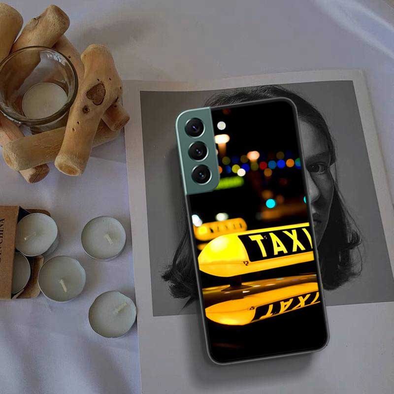 NYC Yellow Taxi Cabs Phone Case For Samsung S25 Edge S24 FE Galaxy S22 Ultra S21 Plus S20 S23 S10 Plus Cover Silicone Soft Coque