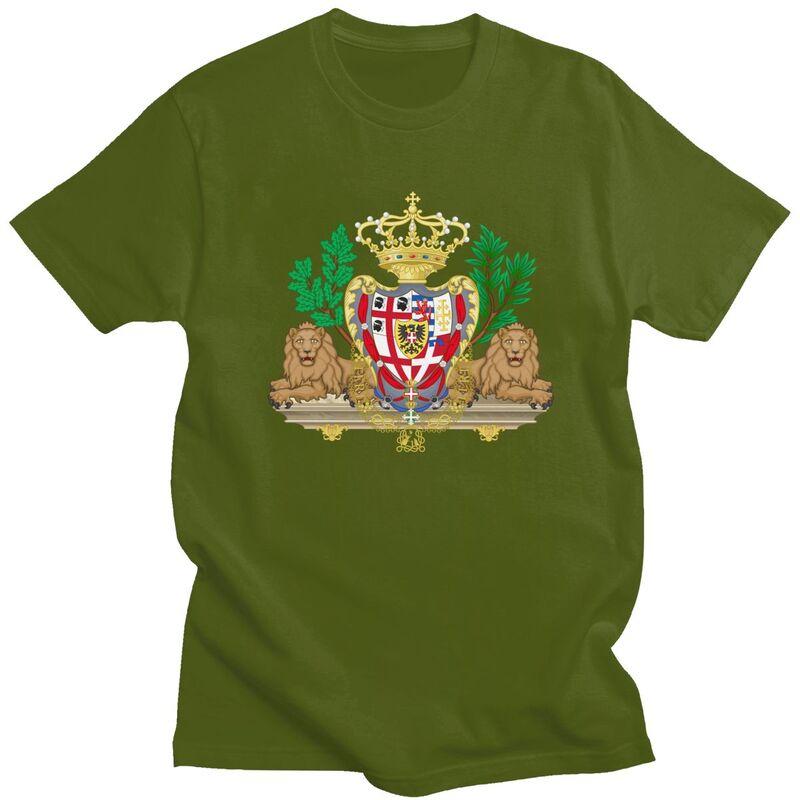 Custom Trendy Coat Of Arms Of Kingdom Of Sardinia Flag T Shirt Men Short Sleeve 100 Cotton Tshirt Casual Tee Tops