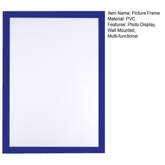 Magnetic Sign Holder Wall Mount Self-Adhesive Display Picture Frame Waterproof Clear PVC Document Holder for Home School Office Wall Door Refrigerator