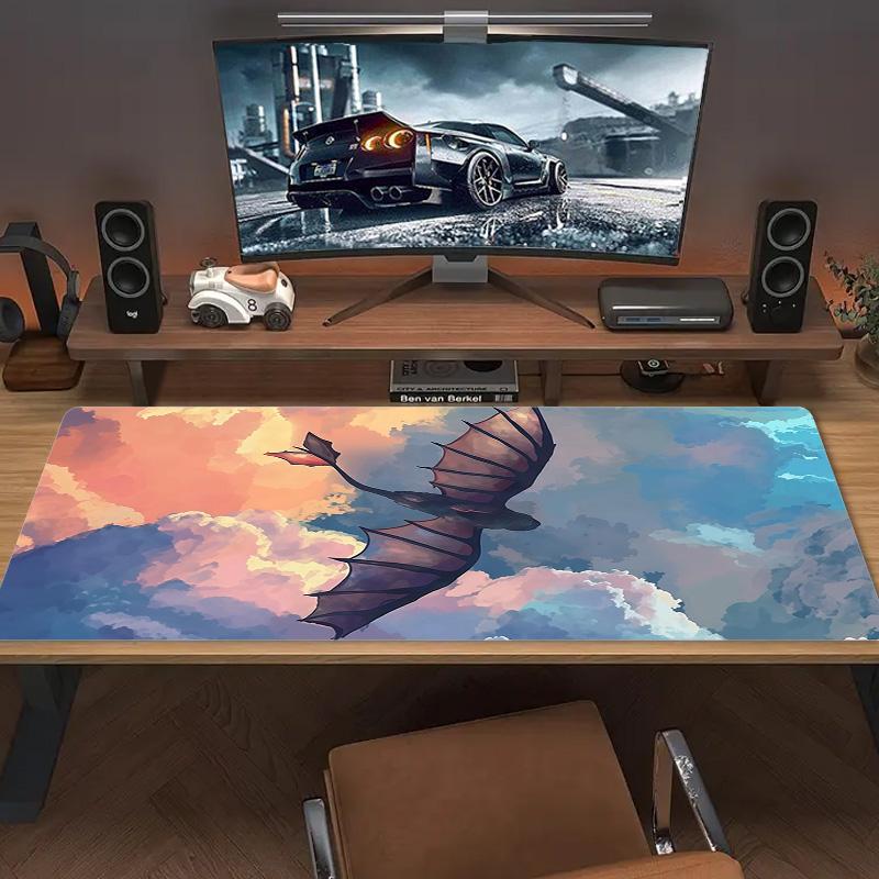 How to Train Your Dragon Print Cushion Non-slip Laptop Tablet Big Mousepad XXL Mat Mini PC Playmat With Lock edge