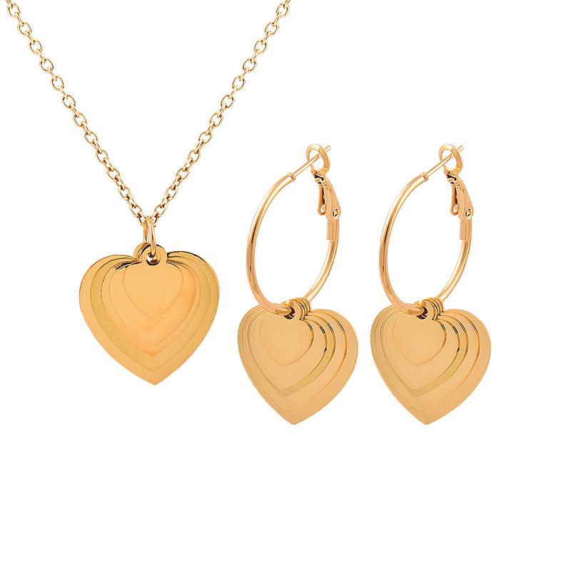 Titanium Titanium Steel Hierarchy, Love Crispylite Metal Pendant Necklace