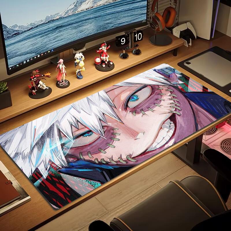 Touya Dabi Mouse Pad Large Gaming Table Cushion Nonslip Laptop Tablet Big Mousepad Xxl Mat Mini Pc Playmat With Lock Edge