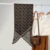 Retro niche flower star printing parallel towel for women's photography travel with thin parallel towel