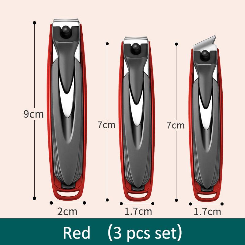 Tagliaunghie colorate Tagliaunghie antispruzzo Design staccabile Tagliaunghie Strumento per unghie manicure in acciaio inossidabile