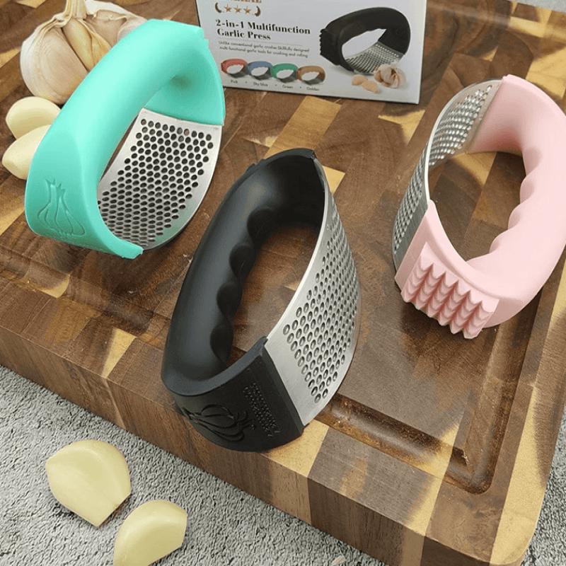 LISM Multi-function Garlic Press & Meat Tenderizer Set