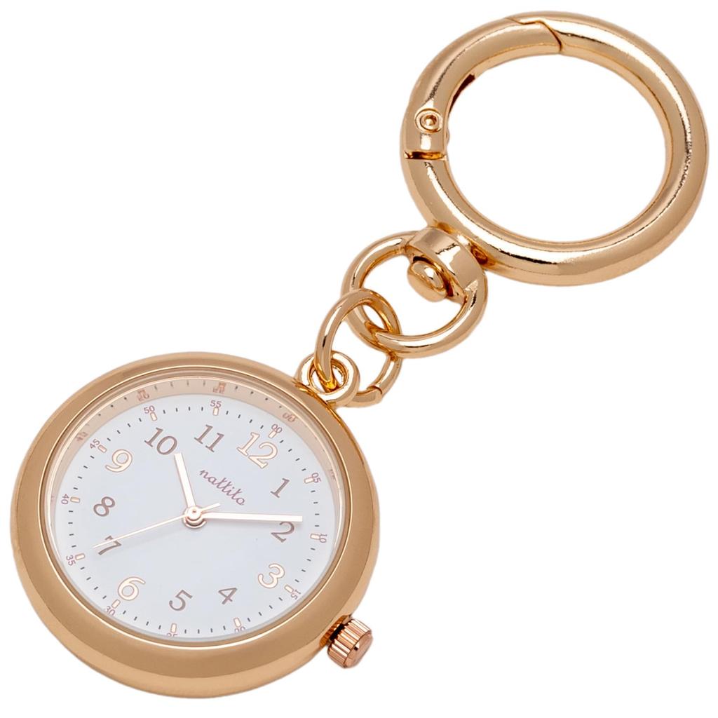 Fieldwork Women's Analog Pocket Watch, Rolo, Pink Gold, MKK2308-3
