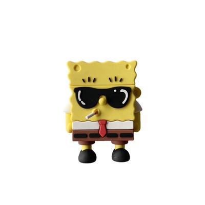 KalaCase Capa do Bob Esponja Patrick para AirPods 3 e AirPods Vibrante e Imaginativa Mosquetão de Carregamento Sem Fio e Prevenção de Perda Pro, Divertido, Design,