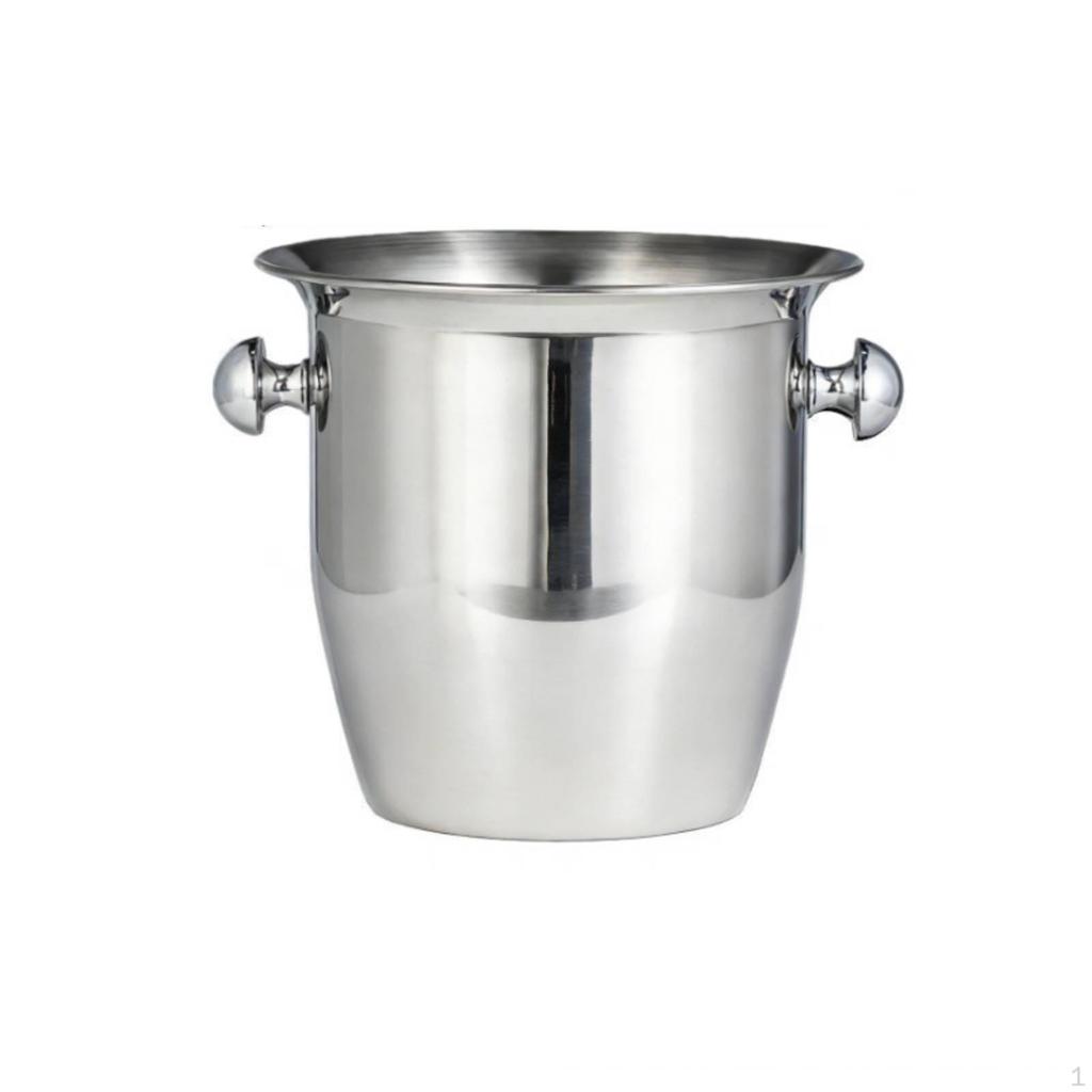 Ice Vessel with Handles Double-Handled Champagne Rust-Resistant for Hosts