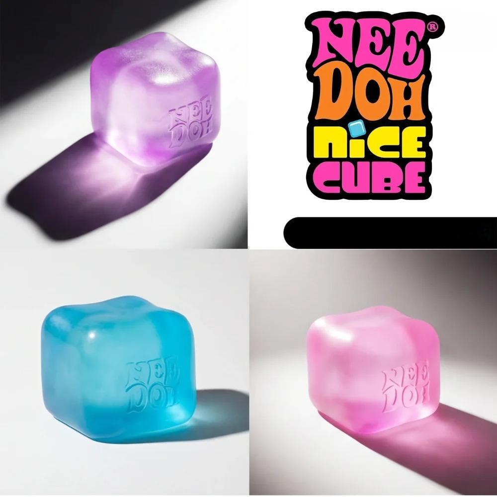 Jucărie Squish Trend Nee Doh Meduză și Cub, Jelly Moale de Strâns pentru Ameliorarea Stresului Jucărie Fidget, Nee Doh Senzorial pentru Copii și Adulți