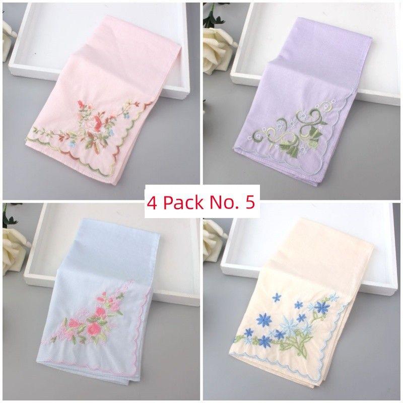 Embroidered Portable Fresh Handkerchief