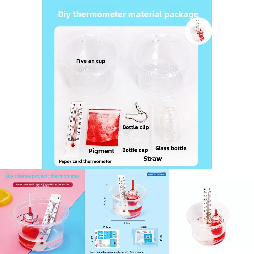 Science Experiment Diy Thermometer Kit With Fun Materials For Kids Educational Activity