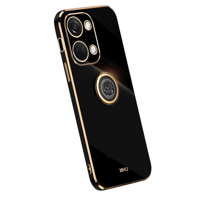 XINLI For OnePlus Nord 3 5G/Ace 2V Ring Holder Kickstand TPU Case Electroplating Phone Cover