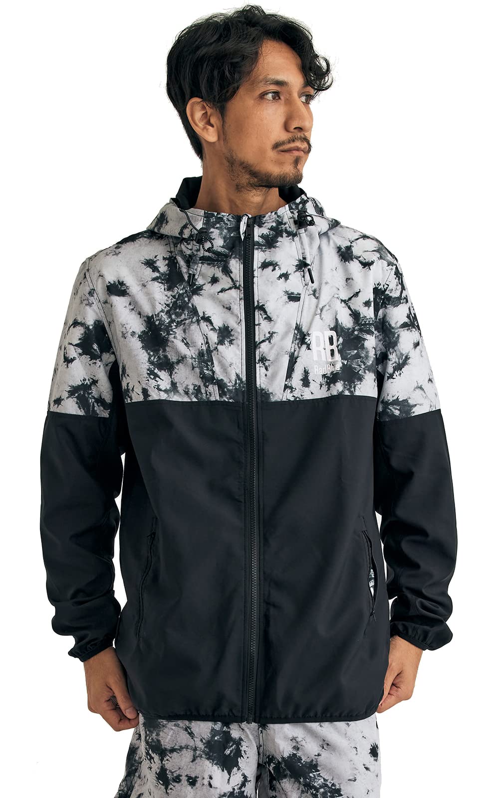 

RadBlue Mountain Lightweight Outerwear for Available in a Variety of Colors TIEDYE Men s Water-Repellent Parka, Running, Raincoat, (Small, Gray)