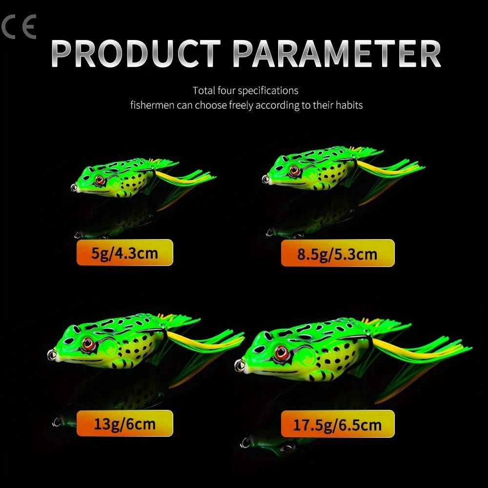 2 szt. 5g 9g 13g 17.5g Przynęta żaba Miękka przynęta typu tube Plastikowa przynęta wędkarska z haczykami wędkarskimi Topwater Ray Frog Sztuczne oczy 3D