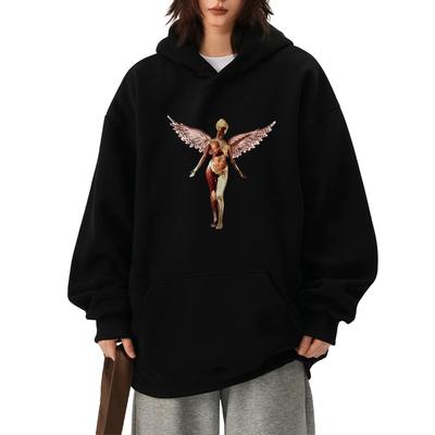 2025 Neues Album In Utero Print Hoodie Herren Damen Harajuku Gothic Lässig Sweatshirt Unisex Fleece Langarm Pullover Streetwear
