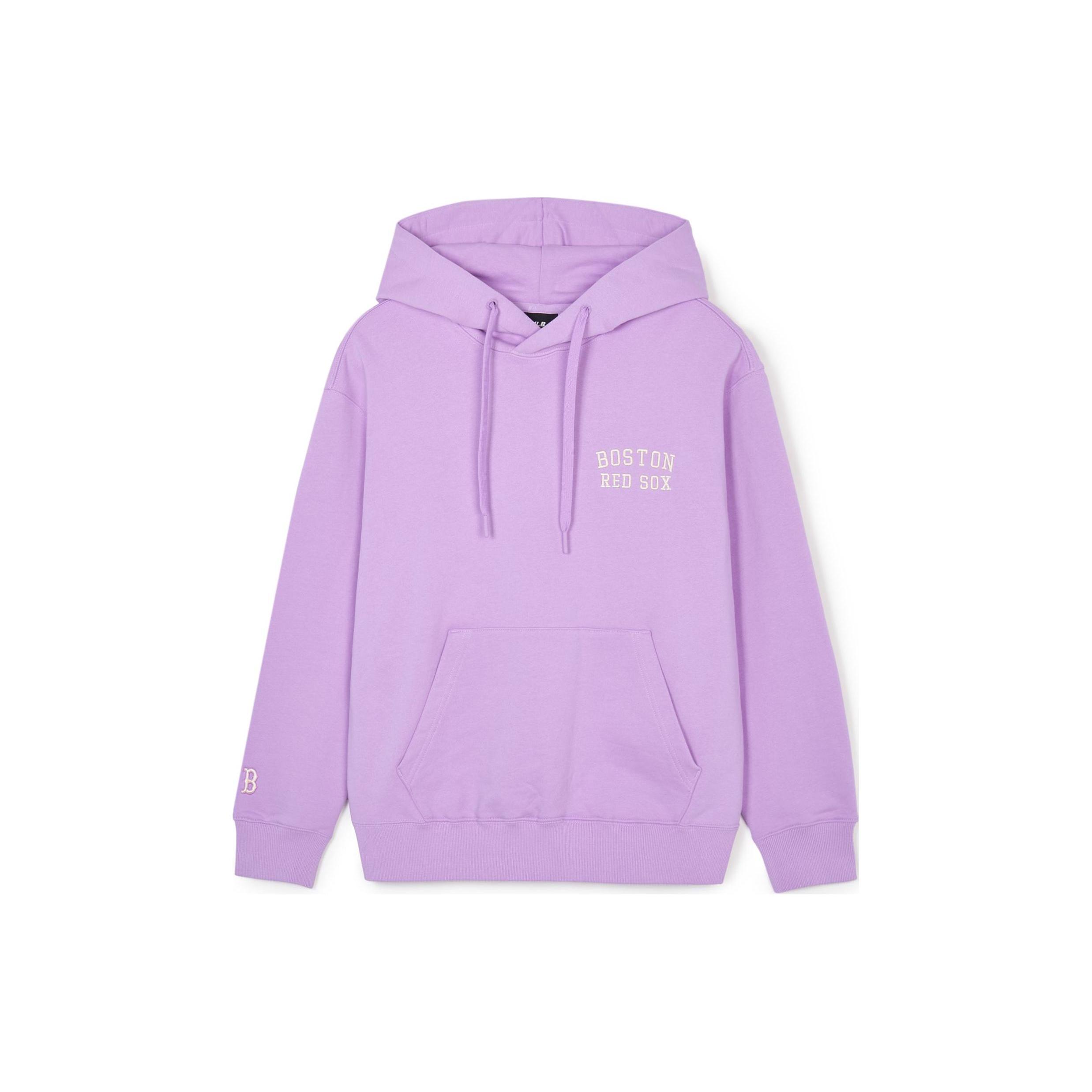 MLB SS24 Boston Red Sox Sweatshirt Unisex Light Lavender Grass 3AHDB1141-43LDL M