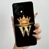 For Oppo A6 Pro 2025 Fashion Initial Letter Couple Phone Case for Oppo A6 Pro A6Pro 4G 5G Soft Silicone TPU Lens Protective Case