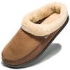 Men Winter Warm Fur Slippers House Non-Slip Soft Shoes Men Comfort Flat Heel Slides Home Indoor Bedroom Zapatillas Casa Mujer