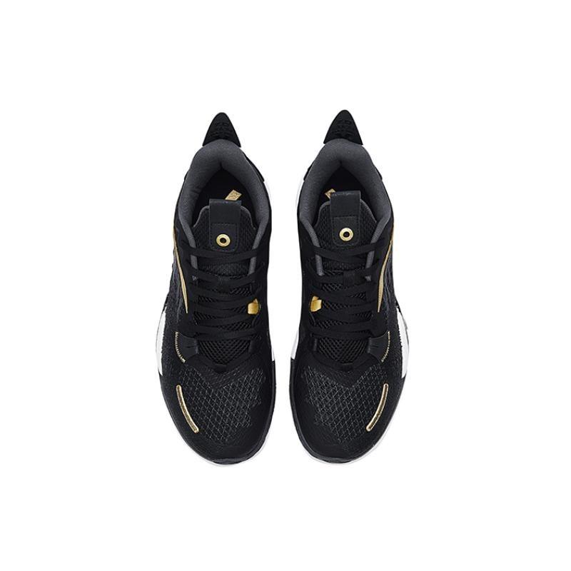 Anta Shock Wave 5 V2 Black Gold Men Sneakers Grey 112431106S-1