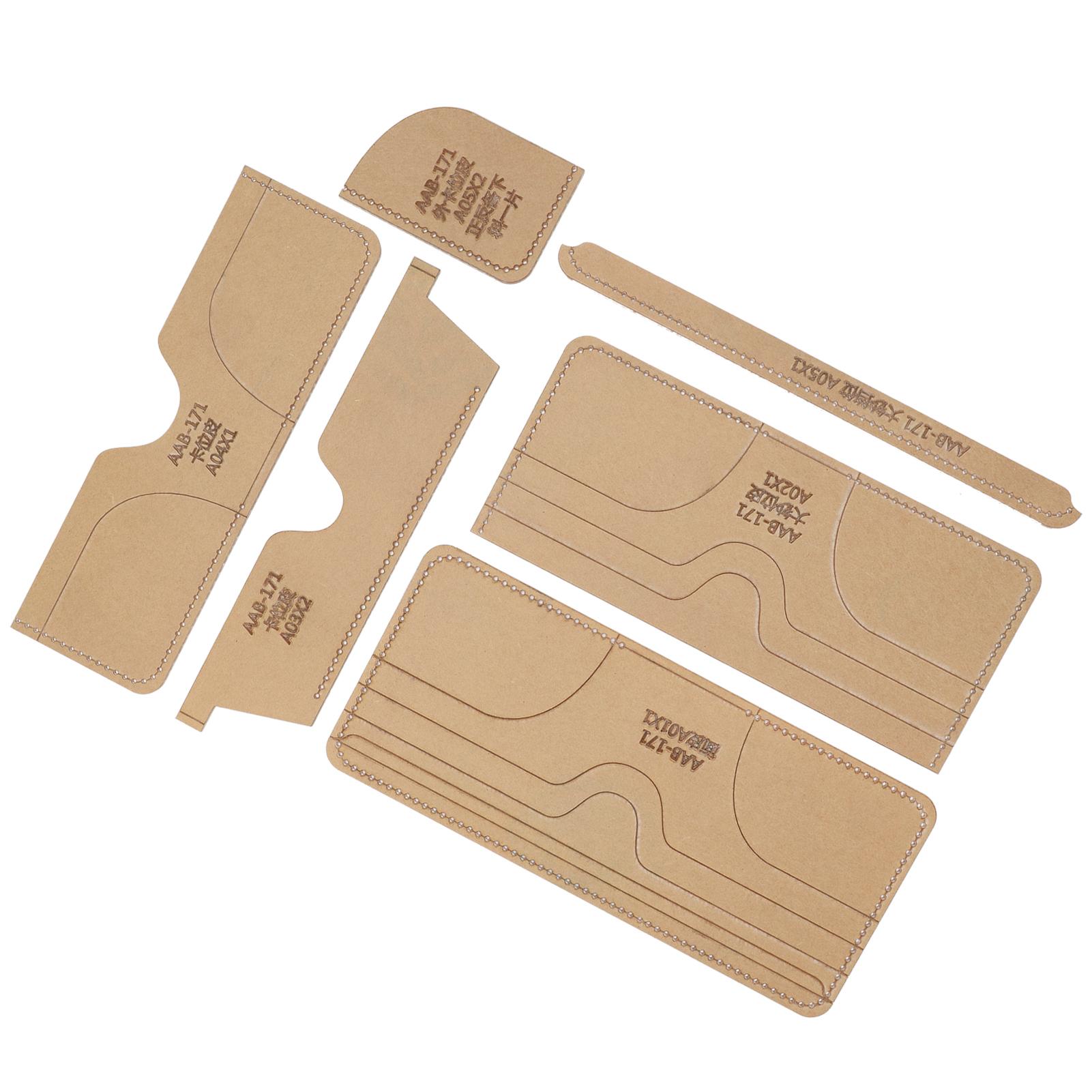 

6 шт. акриловый шаблон сделай сам ручной работы короткий кошелек кожаный узор форма инструменты для рукоделия