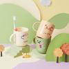 2026 New Cute Cartoon Plastic Toothbrush Holder Creative Round Shape Bathroom Cup for Kids Brushing Teeth or Drinking Water