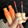 PINK COCO Sunset Galaxy Lip Glaze Matte Matte Velvet Lip Mud Low-saturation Tone Autumn and Winter Matte Lip Glaze