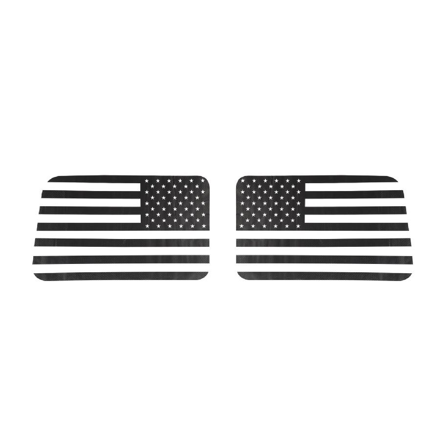 Car Rear Window Decoration Cover Stickers USA Flag for Jeep Wrangler JL 2018    2022 4-Door Exterior
