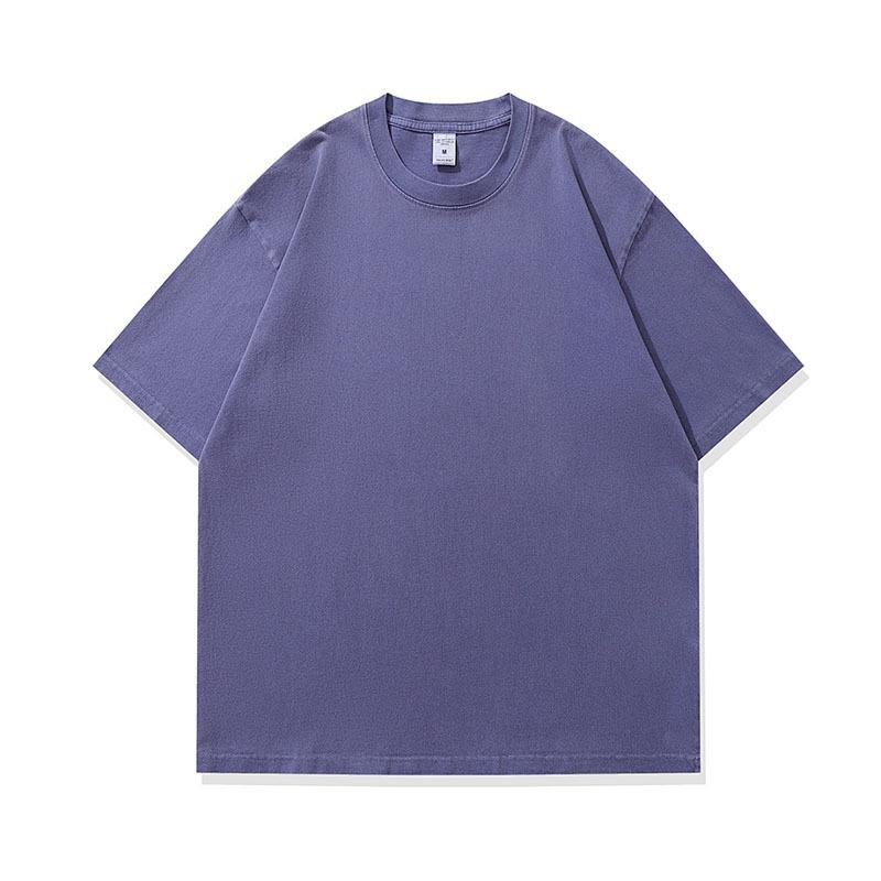 American High Street Retro Old Washed Light Version Short-Sleeved T-Shirt Loose Pod Printing Bottoming T-Shirt Men