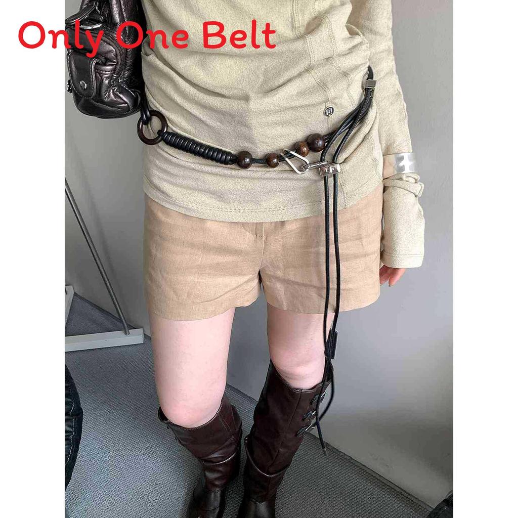 

Vintage Long Multi Layer Beaded Waist Chain With Peruvian Knot Leather Belt For Casual Women Accessories