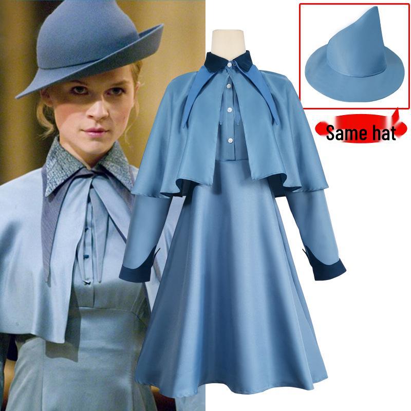 Harry Potter Fleur Delacour Beauxbatons Cosplay Costume Set