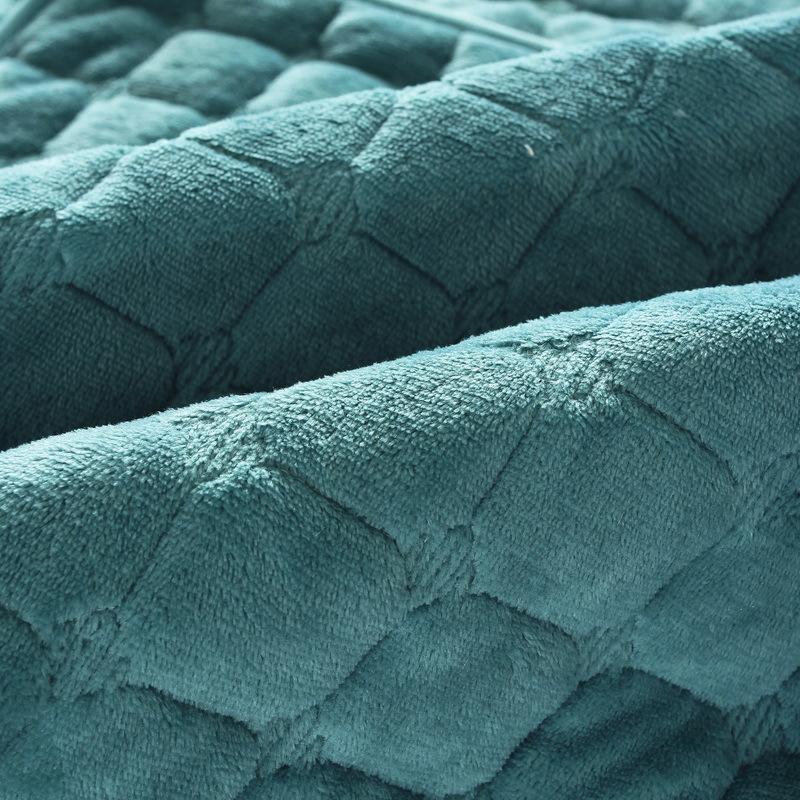 Thick Fleece Sofa Towel Korean Style Four Seasons Plush Non-Slip Sofa Cushion Covers Semi-Finished Products