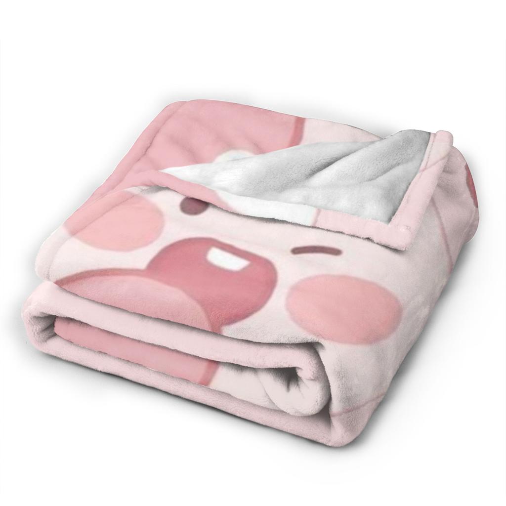 Apeach Flannel Blankets K-Kakaos F-Friends Awesome Throw Blanket for Home Hotel Sofa 200x150cm Plush Thin Quilt,
