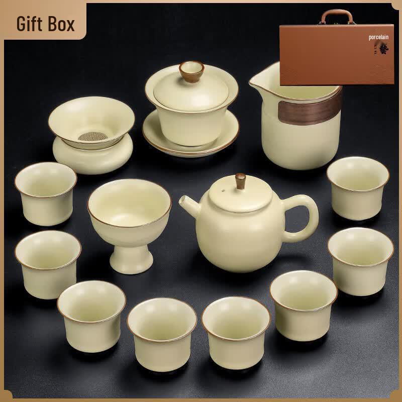 Chaxun Ru Kiln Automatic Tea Set