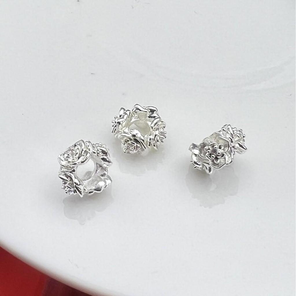 14k Roségold Abstandshalter Perlen - Farbbeständig 8/10mm für DIY Perlenarbeiten