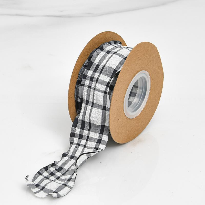 

Изготовление элегантных пузырчатых лент, оборки, гофрированная ткань, пряжа «рыбий хвост», завивка, украшение для торта, аксессуары для волос, украшение для дома 3.8cm*9m/1 roll