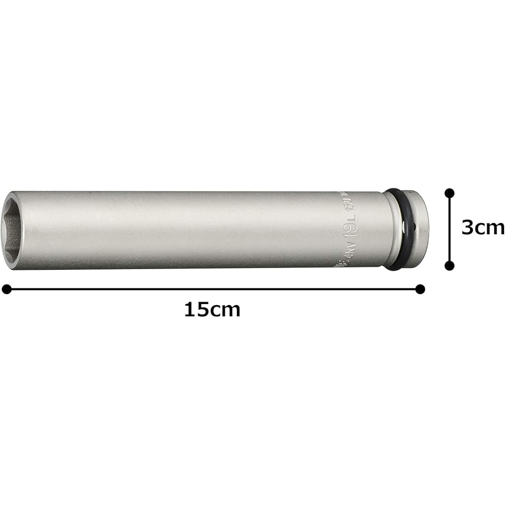 Tone Impact Ultra Long Socket HP4NV-19L150 12.7mm Drive 19mm Width Generic Tool