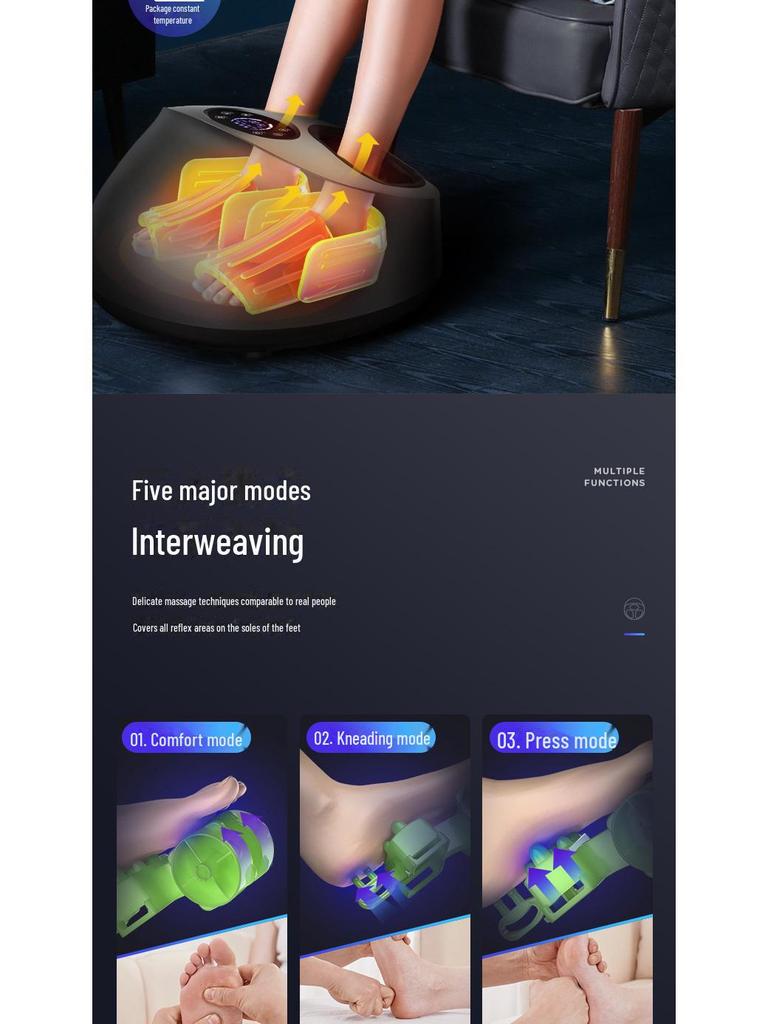 Full Automatic Cross-Border Foot Massager with Negative Ion & Airbag Kneading