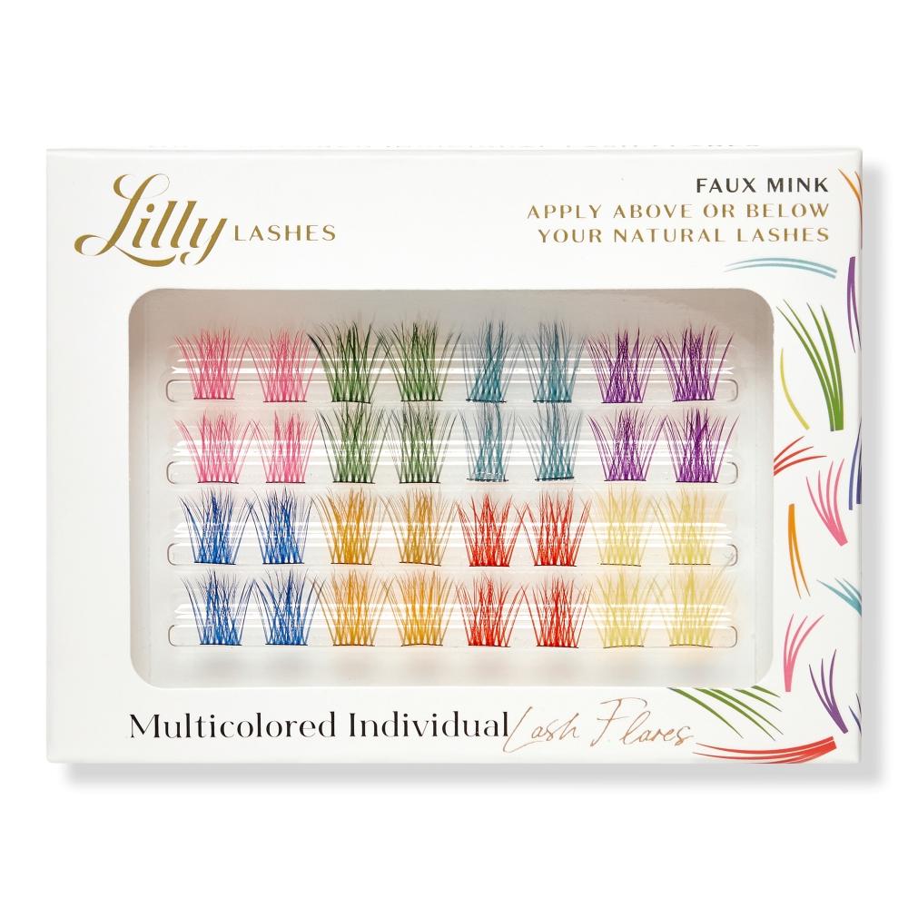 

Lilly Lashes Різнокольорові індивідуальні пучки штучних норкових вій