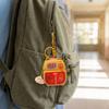 Cute Simulation Food Keychain Interactive UV Color Changing Keychain Mini Oven Toy  Car Key