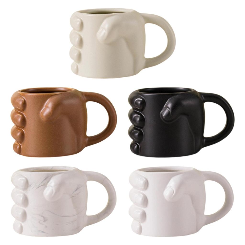Fist Shaped Coffee Mug Ceramic 300ml Coffee Lover Gift Modern for Home Office for Men and Women Water Drinking Mug Milk Mug