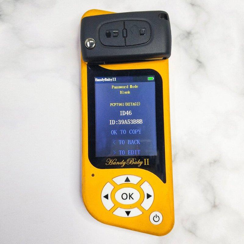 KEYECU Klappschlüssel Fernbedienung 2 Tasten 433MHz ID46 für PEUGEOT 207 208 307 308 408 Partner für Citroen C2 C3 C5 2005-2009 0536 Modell