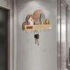 No-Drill Key Storage Hanging Hook Solid Wood Coat Rack Practical Door Wall Hook  Home Decor