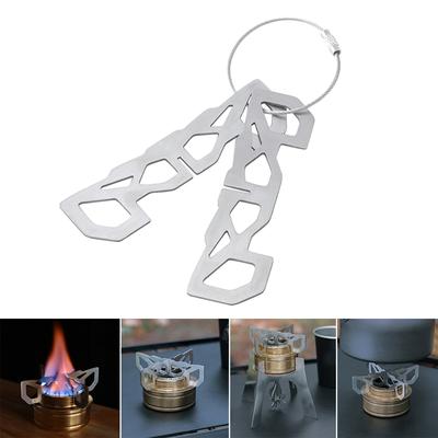 Stainless Steel Alcohol Stove Mini Outdoor Camping Stove Stand Cross Stand Stove Rack Support Alcohol Stove Cross Stand