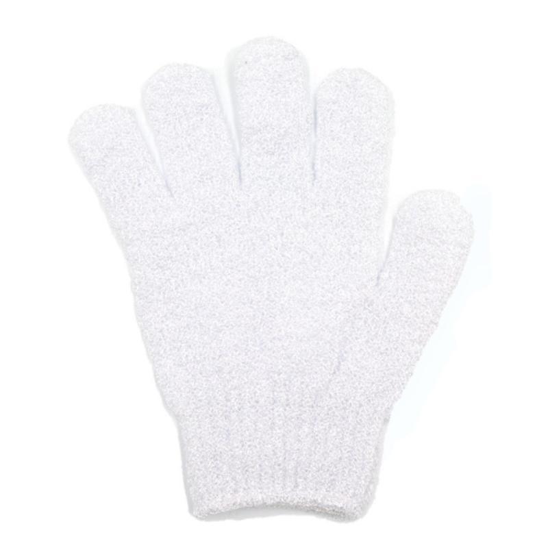 2Pcs 2-in-1 Exfoliating Bath Gloves Massage Peeling Shower Scrub Mitts for Full Body Skin Smoothing Care